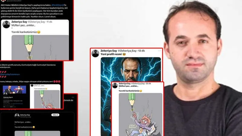Akit'in haber müdürü Zekeriya Say'ın rezil paylaşımına tepkiler çığ gibi