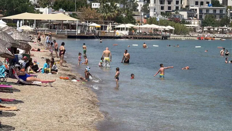Bayramda bodrumdaki sahiller doldu