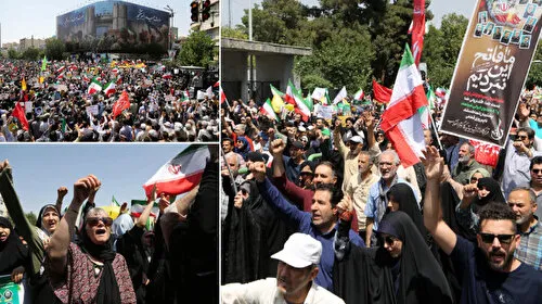 İran Ayakta! İsrail Saldırıları Sonrası Dev Protesto