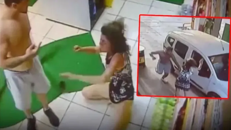 İsyan ettiren görüntüler! Genç kadın öldüresiye dövüldü