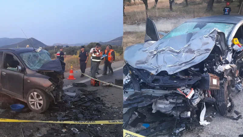 İzmir'de katliam gibi kaza! 3 otomobil çarpıştı; Ölü ve yaralılar var