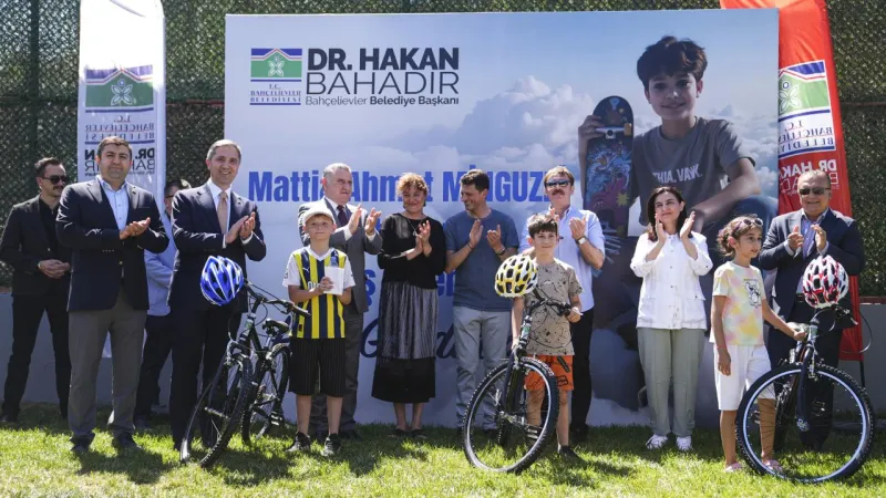 Mattia Ahmet Minguzzi Skate Parkı'nın açılışı, Bakan Bak'ın katılımıyla yapıldı
