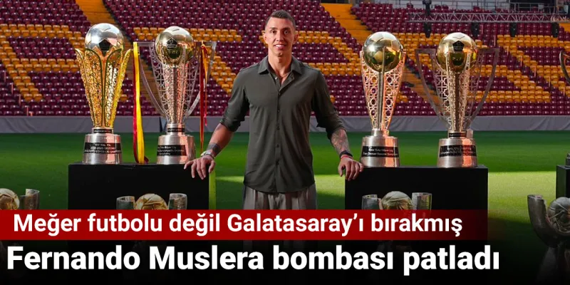 Muslera bombası patladı: Meğer futbolu değil Galatasaray'ı bırakmış