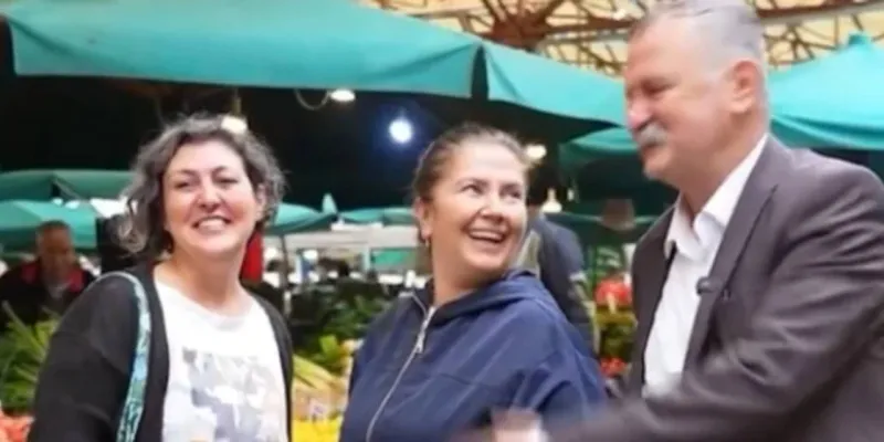 Didem Özel Pazarda Görüldü! Özgür Özel'in Eşi Halkla İç İçe mi?