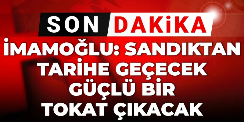 Son dakika | İmamoğlu'ndan İBB operasyonlarına: Sandıktan tarihe geçecek güçlü bir tokat çıkacak!